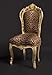 Produktbild Barock Esszimmer Stuhl Leopard/Gold- Thron Sofa Möbel Rokoko Prunk Tron Prunkstuhl