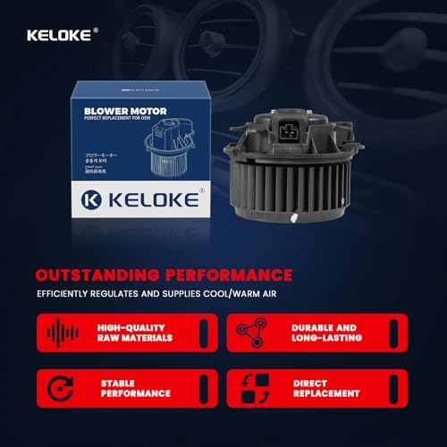 Image of KELOKE HVAC Heater Blower Motor Fan Compatible with Chevrolet Sonic 2012-2020, Trax 2013-2022 & Buick Encore 2014-2022, with Fan Cage, Replace# 700309