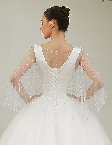 EllieHouse Womens Soft Tulle Bridal Scarf Evening Shawl Wedding Wraps CF404