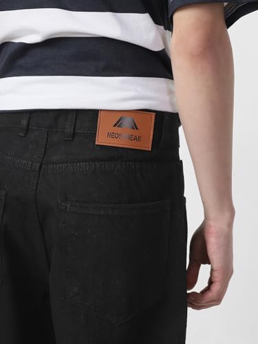 Image of Neostreak Men's Loose Baggy Fit Washed Cargo Jeans with 6 Pockets Non-Stretchable