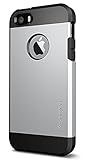 Spigen Tough Armor iPhone 5S / 5 Case with Extreme Heavy Duty Protection and Air Cushion Technology for iPhone 5S / iPhone 5 - Satin Silver