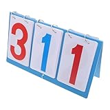 HOLIDYOYO Tragbare Sport anzeigetafel Flipper für Fußball Volleyball Tischtennis mit Klarem Ziffern Display und Hängbarem Design Praktische Punktanzeige für Vielseitige Spielfelder