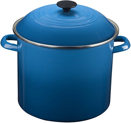 Le Creuset Enameled Steel 8-Quart Stock Pot with Lid, Marseille