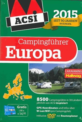 Guide Europe ACSI G.Camping 2014 complet pour camping-car