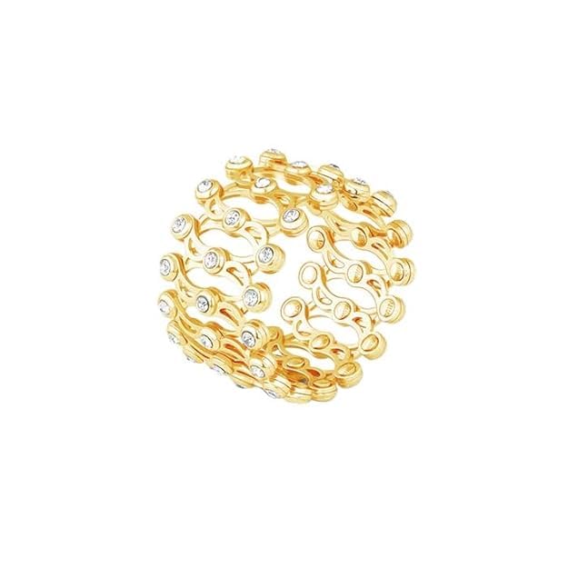 Parnika 925 Sterling Silver Rhodium Plated Cuzbic Zircon Studded Convertible Ring Plus Bracelet | Gifts for Women & Girls | With Certificate of Authenticity |