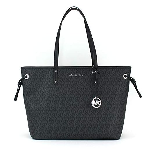 Michael Kors Drawstring Handbag 35F9STVT5V-001 , Black/Silver , Large