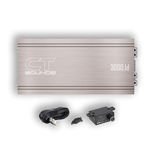 CT Sounds Team 3000.1 Class D 3700 Watts RMS Competition Grade Car Audio Amplifier
