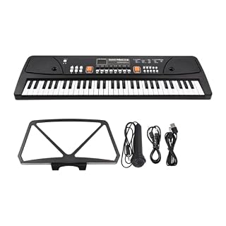 Électronique clavier Piano Orgue Électronique À 61 Touches Avec Microphone, Clavier Numérique, Piano Avec Affichage LED, Double Haut-parleur Stéréo Intégré - Les Beatles, Paul McCartney, John Lennon, RIngo Starr, George Harrison