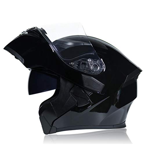 Casco modular DOT Flip Up Casco de motocicleta Motor de doble visera Moto Scooter Casco de ciclismo de cara completa