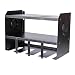 Montezuma 4-Bay Steel Power Tool Holder and Organizer Storage Rack and Shelf