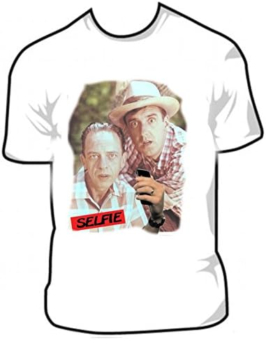 Barney Fife And Gomer Take A Selfie Photo T shirt Sizes Sm thru XXXL (XXXL)