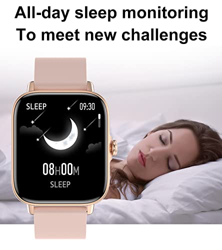 Image of Smart Watch Fitness Tracker Blood Pressure Monitor Heart Rate Monitor Blood Oxygen Monitor Sleep Tracker Pedometer Waterproof Smart Watch for Android Phones Compatible iPhone, N-GOLD, fitness tracker