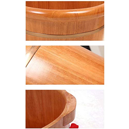 Masajeador Spa de Pies de Madera Maciza Redondo para Hogar miniatura 5