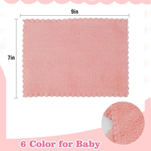 Image of Baby Washcloths 24-Pack, Microfiber Coral Fleece Baby Towels, Super Soft and Absorbent Wash Cloths for Newborns, Infants and Toddlers, 7''x9'', Multicolor