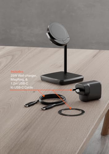Chargebase - Supporto Magnetico Di Ricarica Wireless 2 In 1, Compatibile Con Qi2, Nero - 6