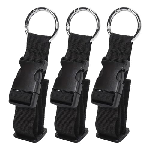 3 Piezas Correas de Equipaje, Clip para Chaqueta de Equipaje, Clip Ajustables para Chaqueta de Mochila, Accesorios de Viaje para Conectar Equipaje o Mochila