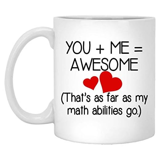 You Me Awesome kaffemugg, rolig kaffemugg, present till honom, present till henne, gåvor till par, mugg med ordspråk, nyhetsgåva, kärlekscitat