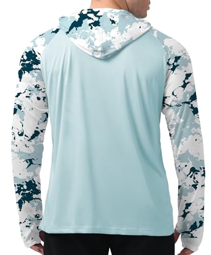 Men's UPF 50+ Sun Protection Hoodie Shirt Long Sleeve SPF Fishing Outdoor UV Hiking Lightweight Shirts2