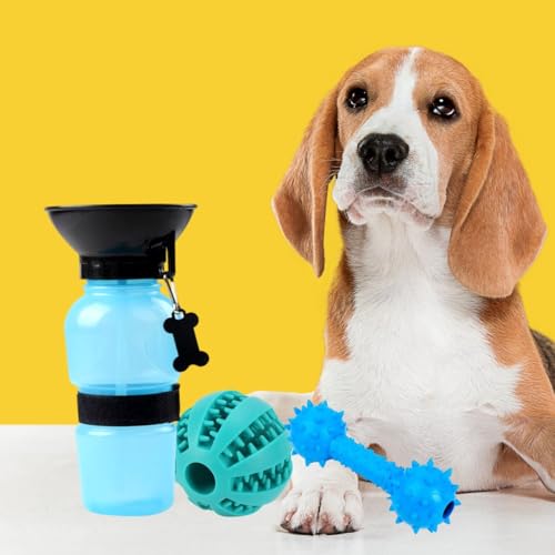Gesitos Dog Water Bottle Portable - Compact 4 Ounce Dog Travel Water Bottle for Medium Dogs on Walks and Travels