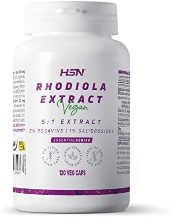 HSN Extracto Rhodiola Rosea 800mg/día (3% rosavinas, 1% salidrosi...