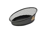 Alba - Pot à Trombones - Grande Capacité - 10,5x6x4 cm - Métal Mesh - Noir...