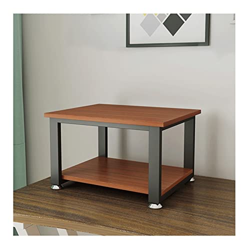 ELUKHT Soporte para impresora de escritorio de oficina de doble capa, estante multifuncional de almacenamiento de archivos, más de 100 kg para el hogar y la oficina
