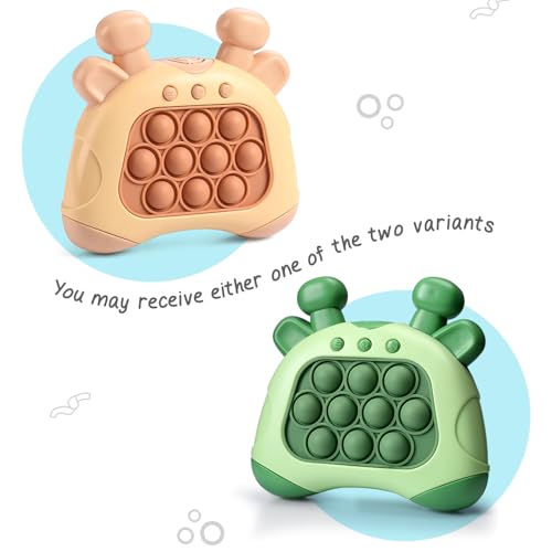 Intelliskills Pop & Play Pocket Gaming Console for Kids, Push Pop Interactive Game for Boys & Girls 3+ Years, Light & Sound Musical Toy, 4 Modes, Travel-Friendly, BIS Certified, Green, Ideal for Gift 5 41G1v4G3pVL