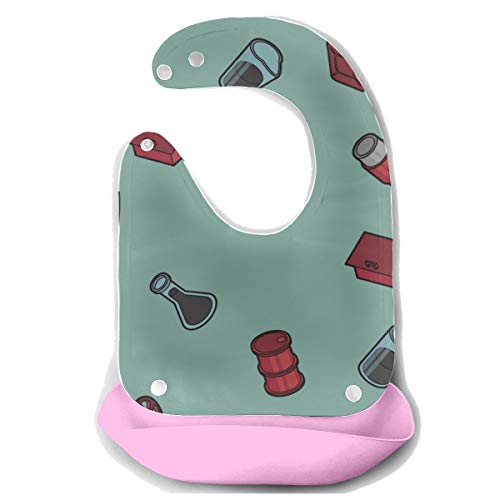 Feeding Bib Cute Creative Cartoon Fire Extinguisher Detachable Silicone Feeding Apron Mouse Towel Baby Feeding Dribble Drool Bib Infant Large Bibs For Boys