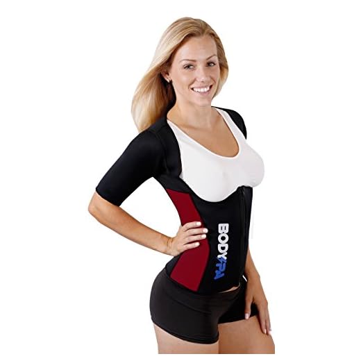 Body Spa Light Neoprene Vest with Sleeves Exercise Gym Sauna Shaper Weight Loss (Lrg, Burgundy) 13830