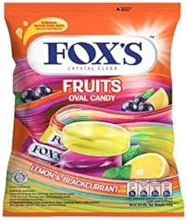 โFox's Crystal Clear Fruits Oval Candy โข Lemon & Blackcurrant, 4.41 oz โฎ 125 g โุญููู ูููุณ ุงููุฑูุณุชุงููุฉ ุงูุจูุถุงููุฉ ุจูููุฉ ุงูููู
ูู ูุงููุดู
ุด ุงูุฃุณูุฏ