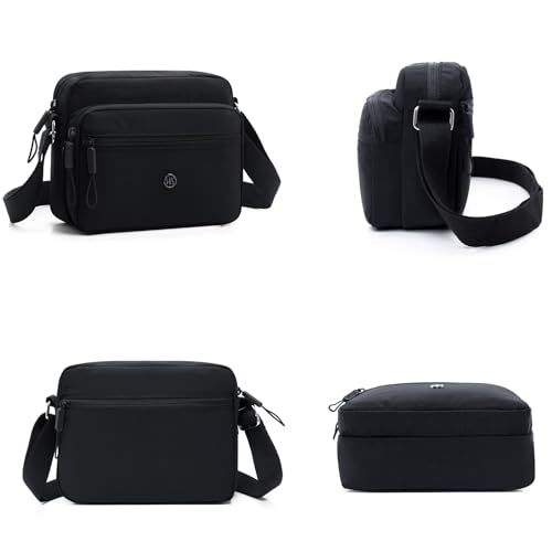 Image of COOLOME Purses for Women CrossBody Bag Waterproof Tote Shoulder Handbag Multiple Pockets Nylon Messenger Bag Fashion Tote Bag