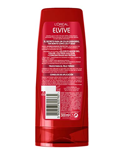 L'Oreal Paris Elvive Color Vive Protective Conditioner, Dyed or Wicked Hair, Care and Detangles - 300 ml - Image 2