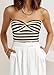 EFAN Womens Tube Tops Summer Outfits 2026 Cute Striped Crop Y2K Tops Beach Vacation Spring Fashion Sweaters Strapless Sleeveless Clothes Striped Apricot M