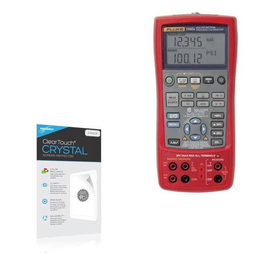 BoxWave Screen Protector Compatible with Fluke 725Ex - ClearTouch Crystal (2-Pack), HD Film Skin - Shields from Scratches