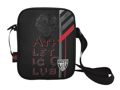 CyP Brands-Athletic Club, Bandolera, Bolso, Bolsa, Riñonera, Fútbol, Color Negro, Producto Oficial | Ya disponible en tu tienda friki favorita! En mundofriki.es!