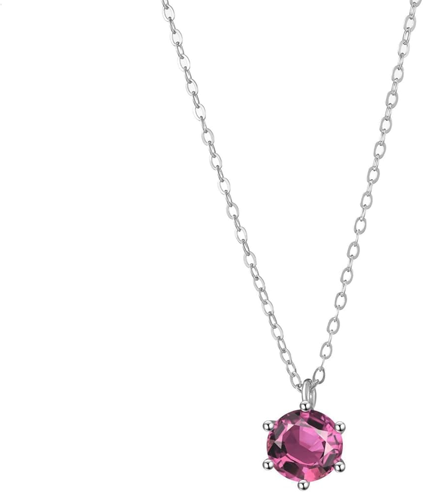Cadeaux d'anniversaire parfaits collier argent avec pierre de naissance - 5