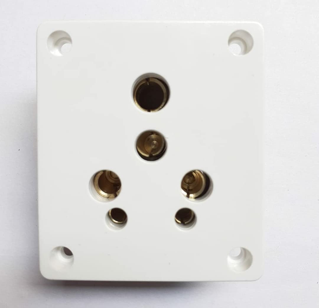 Non Modular Socket 16 Amp | 240 V AC | Color White PCS 1-image-10