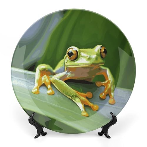 Plato decorativo de porcelana Bone China de 6 pulgadas miniatura 1