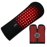 Dispositivo di terapia della luce rossa per mani, polsi e corpo, doppia lunghezza d'onda 150 LED, pannello per terapia della luce vicino all'infrarosso per alleviare il dolore, grande superficie di