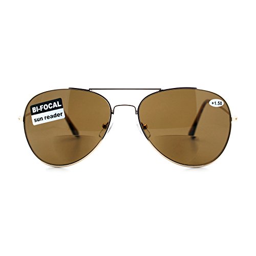 Bifocal Magnification Lens Sunglasses Unisex Classic Aviator Tinted Reader2