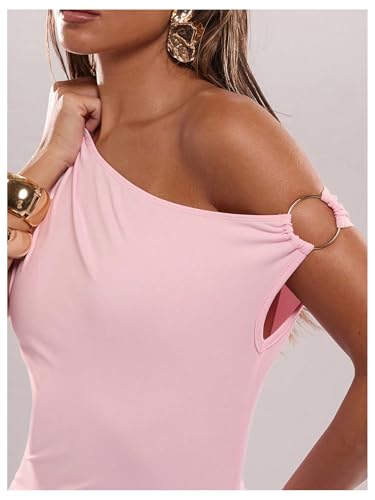 Image of Milumia Women's Off The Shoulder Bodycon Maxi Dresses Sleeveless Cocktail Party Evening Dress