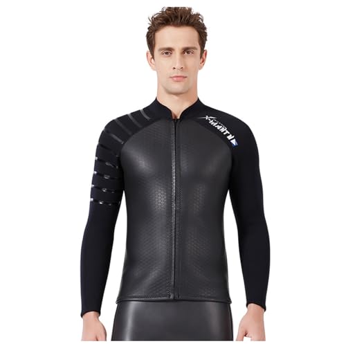 Wetsuit Top Jacket Mujeres Hombres 3mm Neopreno Camisa Manga Larga Traje de Buceo con Cierre Frontal para Surf, Natación y Snorkel miniatura 1
