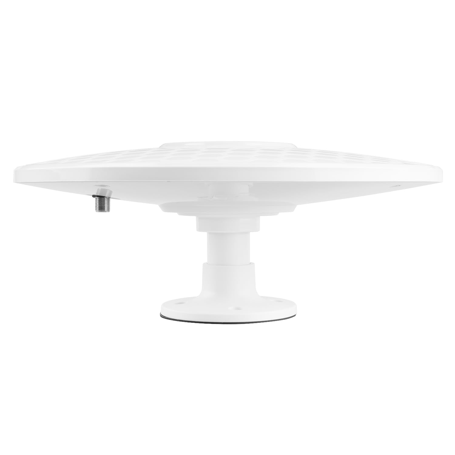 Maclean MCTV-103 Antenna attiva omnidirezionale DVB-T2 HEVC da 12 V per camper, roulotte e barche – Resistente alle intemperie, filtro LTE, ricezione a 360°, design compatto