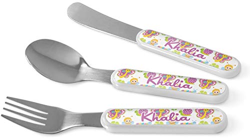 Personalized Butterflies Kid's Flatware