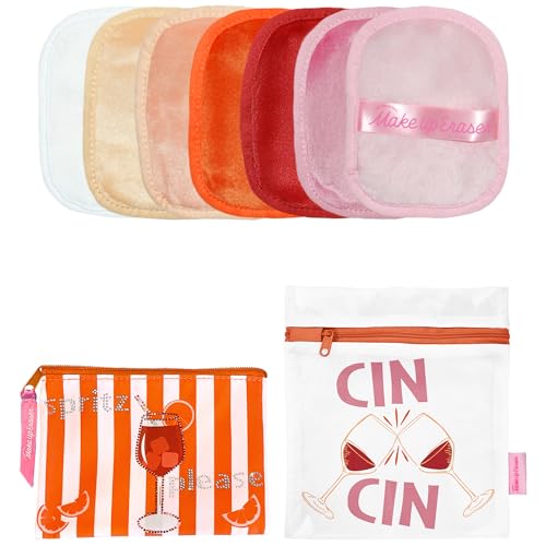 Image of The Original MakeUp Eraser 7-Day Set, Erase All Makeup with Just Water, Including Waterproof Mascara, Eyeliner, Foundation, Lipstick, Sunscreen, and More! Spritz Please 7ct
