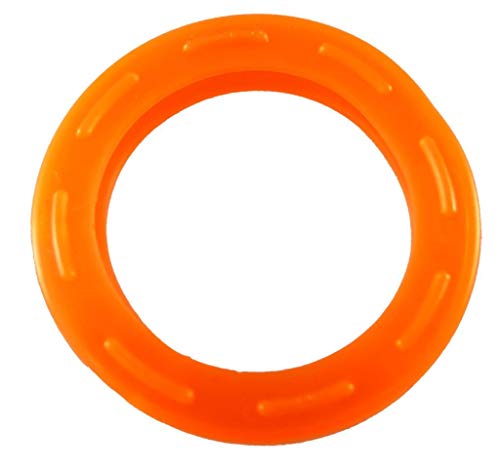 Schlüsselkennringe rund 24mm Durchmesser - neonorange - 5 Stück - einzeln als 5er oder als 10er Set bestellbar - für runde Schlüsselköpfe, mit Tastzeichen, Schlüsselkappe, bunt Cover