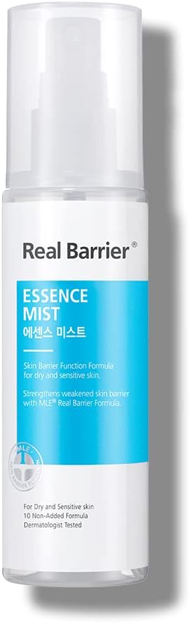 Essence Face Mist, Moisturizing Facial Spray for Senstive Skin with Panthenol and Madecassoside, Hydrating, Calming, Strengthening Skin Barrier, 3.38 Fl Oz, 100ml
