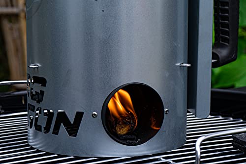 BBQ Dragon - Charcoal Chimney Starter for Coal Grill (Large)