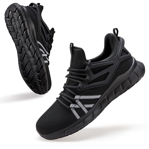 Coolprince Boys Girls Shoes Tennis Sneakers Lightweight Breathable Athletic Running Walking Shoes For Kids Black Size 6 thumb #2
