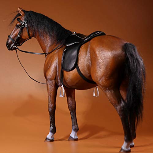 NNM Pferde Modell, 33cm 1: 6 Deutschland Hannovers Warmblut Pferde Figuren Tierfigur Dekofigur Cover